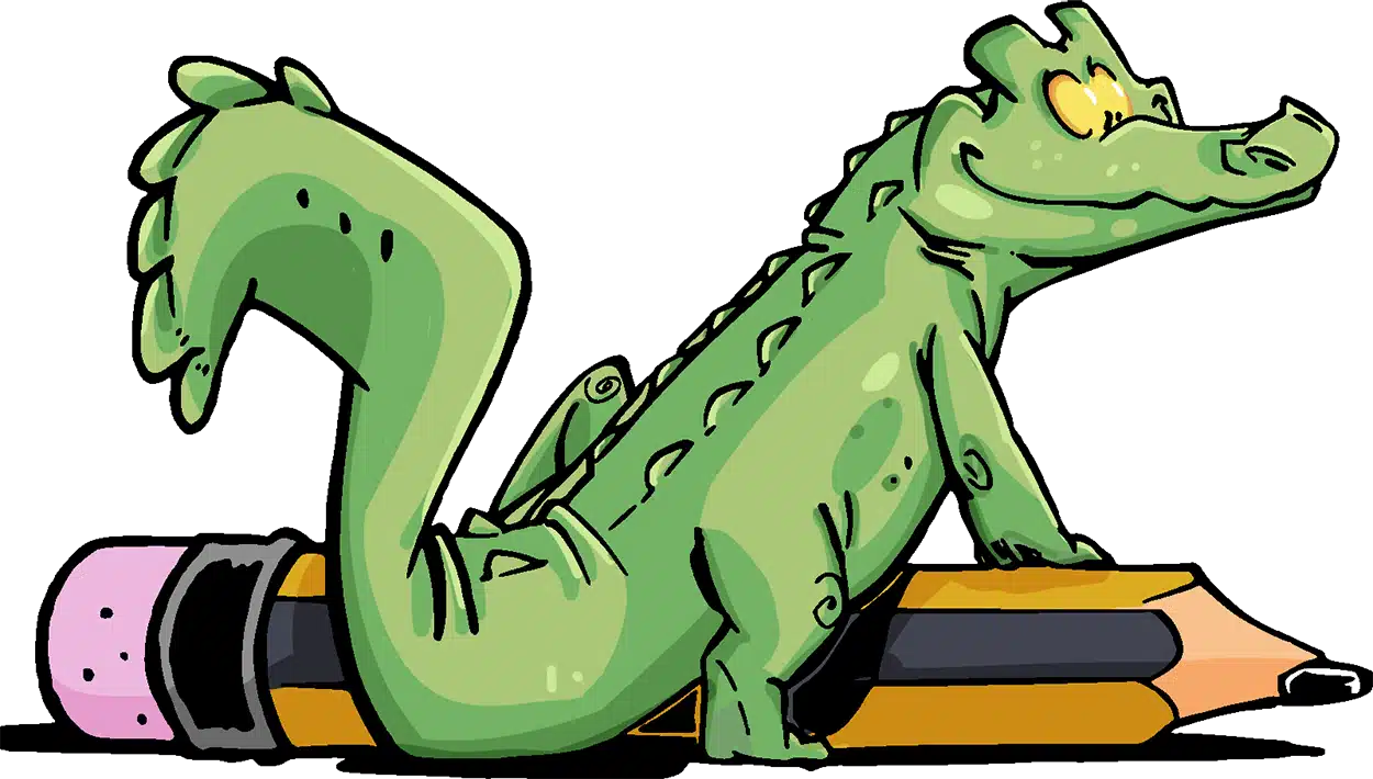 guillaume mazurage croco sur crayon couleur