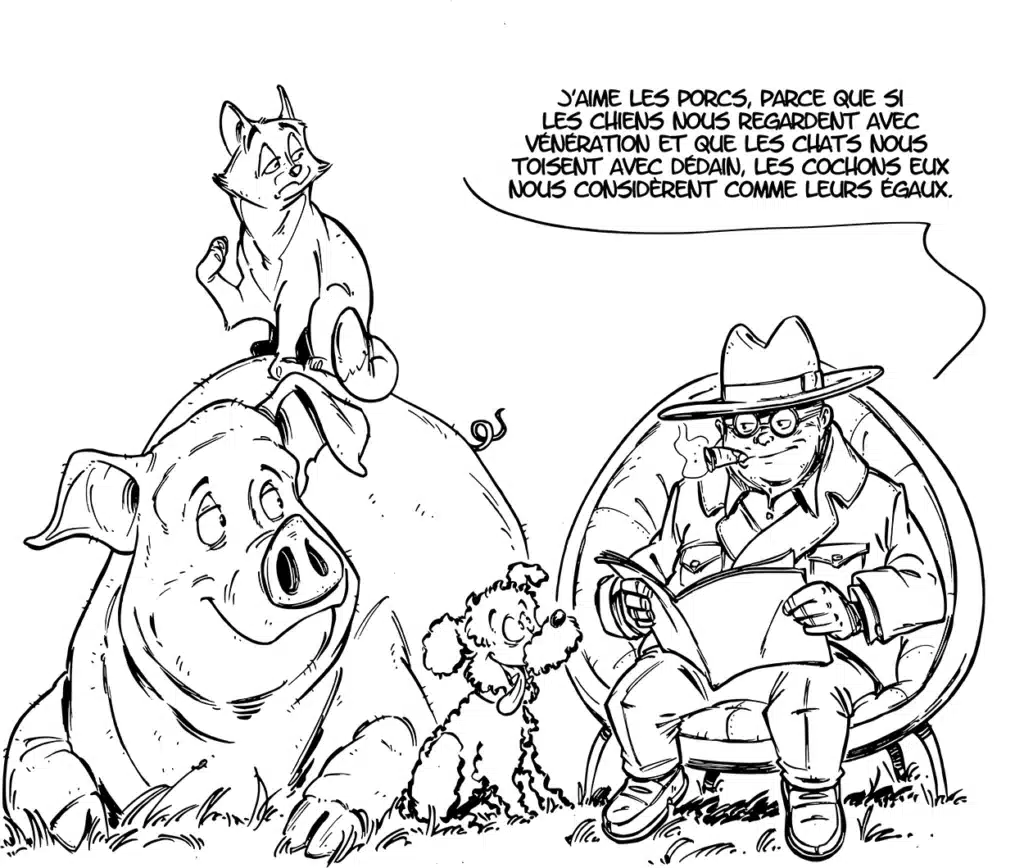 guillaume mazurage roman illustré jeunesse Winston Cochons