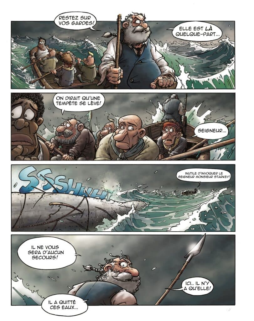 planche bande dessinee couleur Moby DIck Guillaume Mazurage