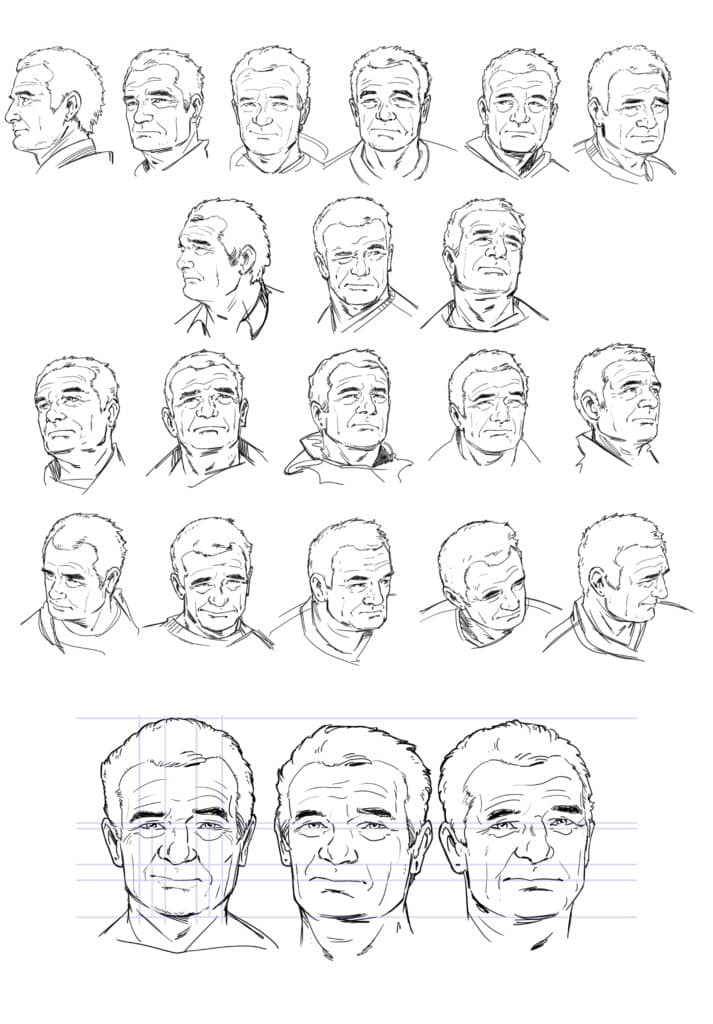 Character design - Tabarly - BD